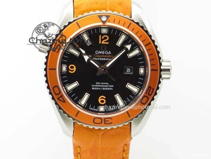 0112 Bright Planet Ocean Professional Rose Gold Liquid Metal V6F 45mm on Black Rubber Strap A 8287